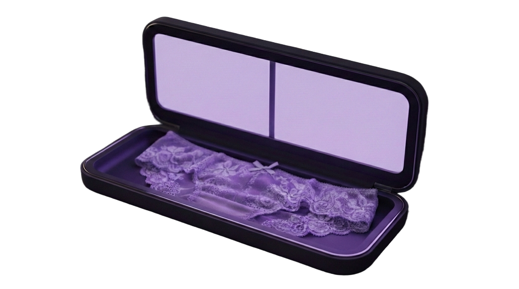 iClam case open with UVC light